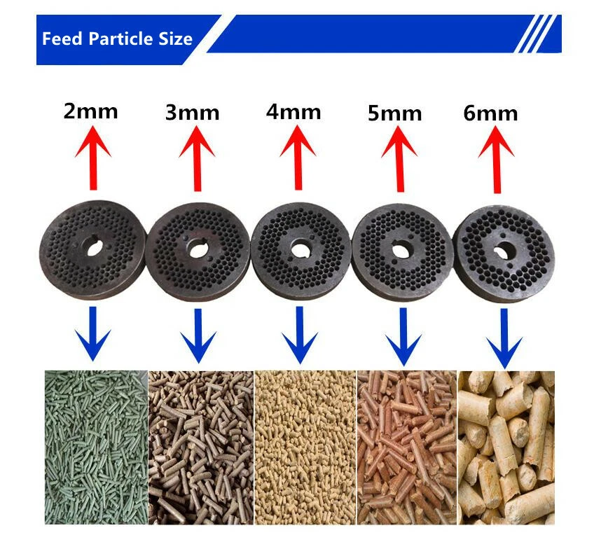 Máquina de pellets 4KW 150 molino pez buey pollo pato paloma caballo alimentación negociable Foto 3 de 4