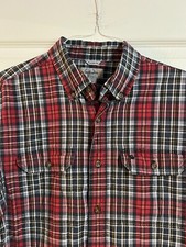 CARHARTT MENS LONG SLEEVE BUTTON DOWN SHIRT RELAXED FIT LARGE
