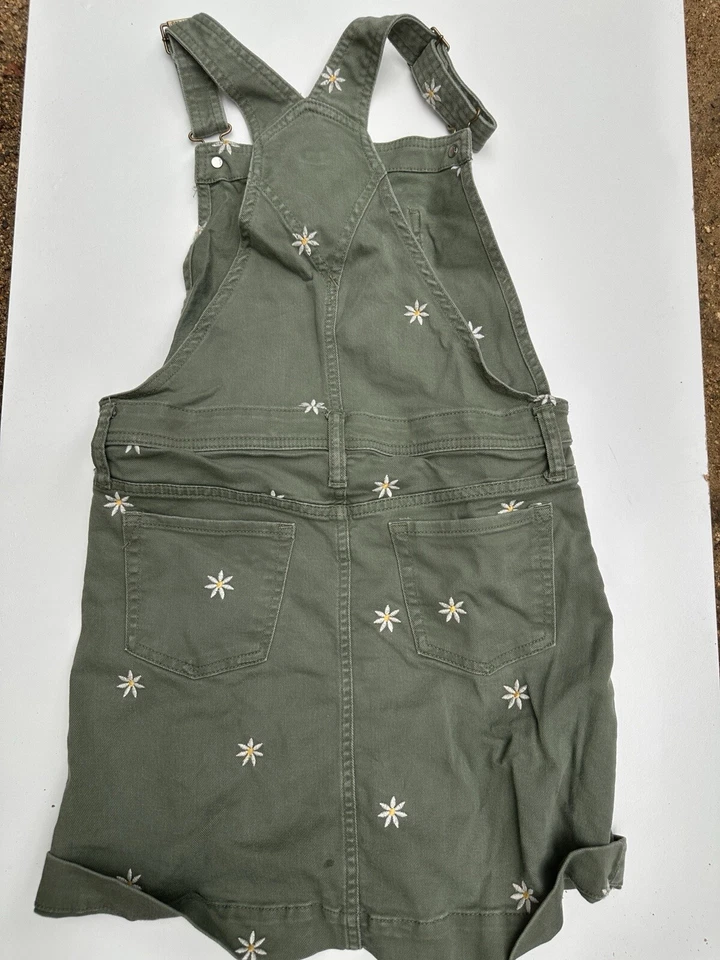 Denim Mono Shorts The Gap Colección Niños Jardín Verde Con Margaritas-Juventud XL Foto 2 de 4