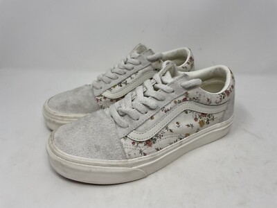 Vans vintage old skool floral marshmallow womens mens