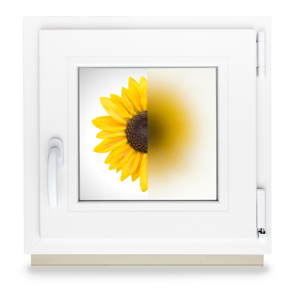 Kellerfenster Kunststoff Milchglas Breiten 40-60 cm Dreh-Kipp 2-3 fach TOP Preis