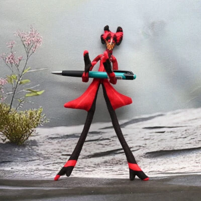 28cm Hazbin Hotel Alastor Funny Anime Plush Toy Stuffed Doll Soft Figure Xmas