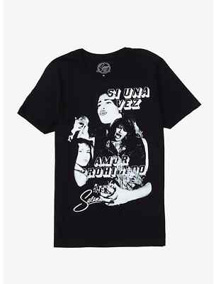 Selena Mens Si Una Vez Amor Prohibido Black T-Shirt New XS-3XL