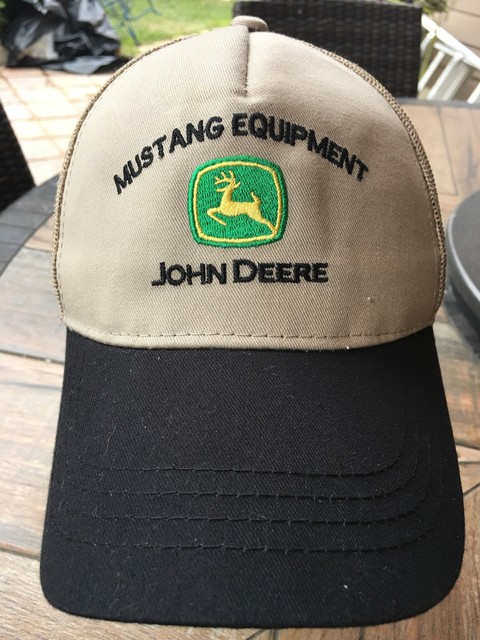brown john deere hat