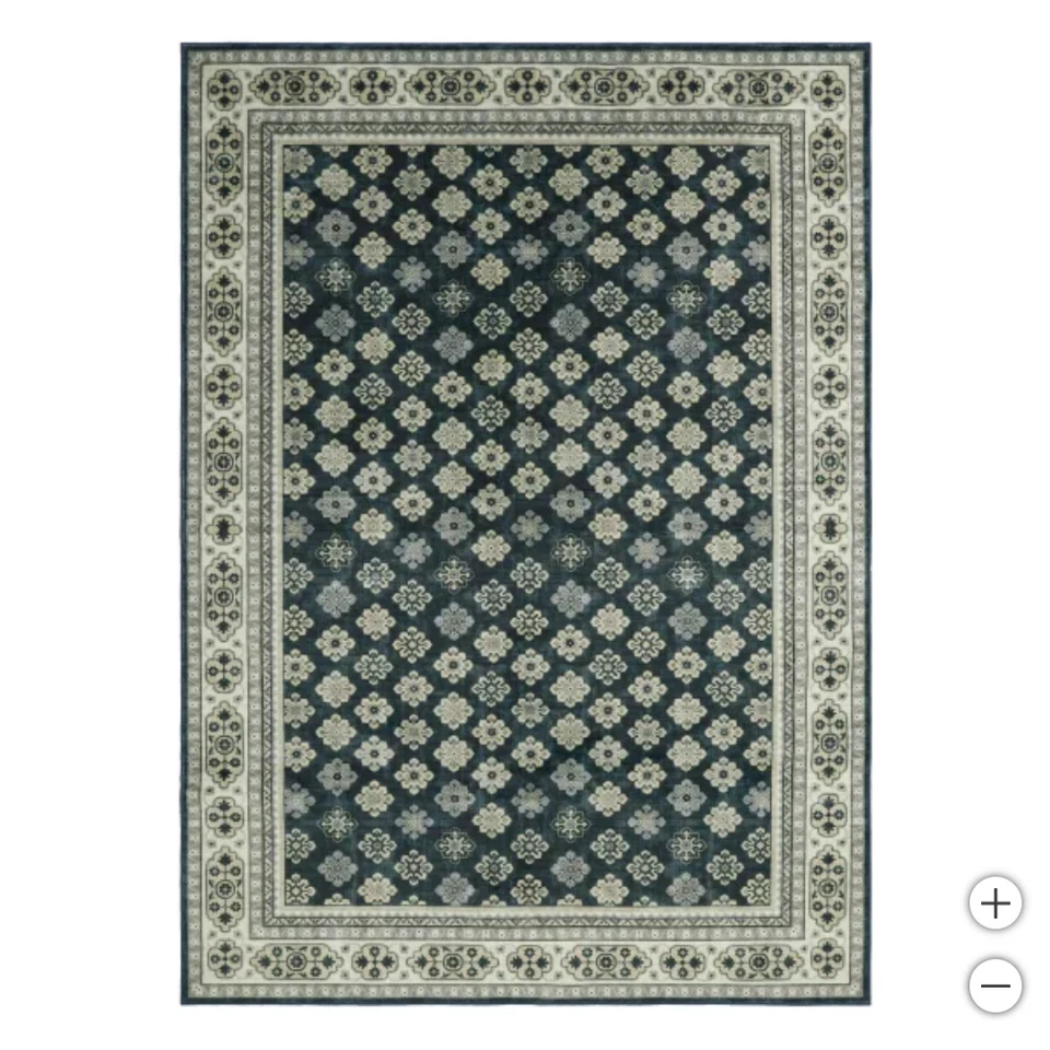 Wyatt & Ash Machine Washable Indoor Area Rug, Beatrice 5ft 3in x 7ft 5in - NEW - Image 2 of 4