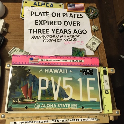 POLYNESIAN VOYAGER LICENSE PLATE-HAWAII ..PLATEOFTHE YEAR. ALPCA
