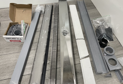 #ad Infinity Drain S LAG 3836 SS Linear Shower Drain Kit Satin Stainless *READ* $159.99