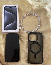 Apple iPhone 15 Pro - 128GB - Titan Blau (Ohne Simlock)