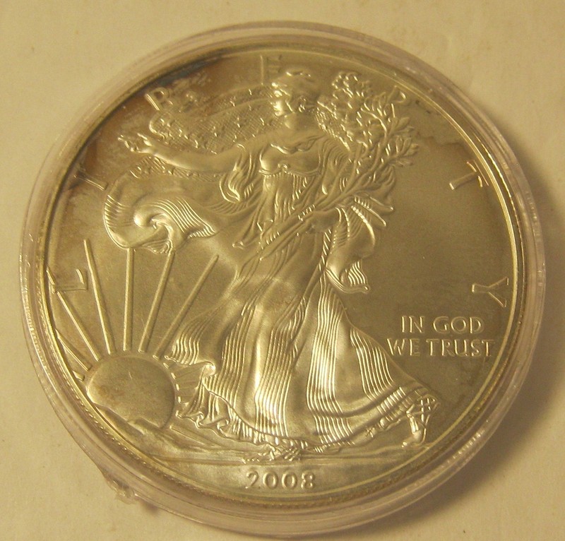 2008 US Silver Eagle in Capsule!!
