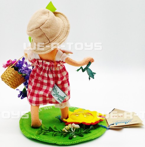 Annalee 1996-1997 Little Mae Flowers Logo Kid Wired Doll 9660 - Afbeelding 5 van 8