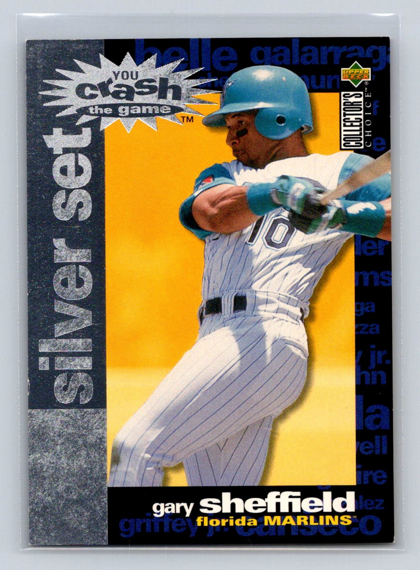 1995  Collector's Choice You Crash the Game Silver #CR18 Gary Sheffield A5