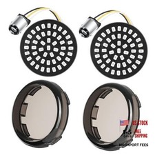 New 1157 LED Motorcycle Rear Turn Signals Bulbs 2 Inch Bullet Lights with