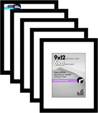 9 12 Picture Frame with Polished Plexiglass Use as 6 8 Frame with Mat