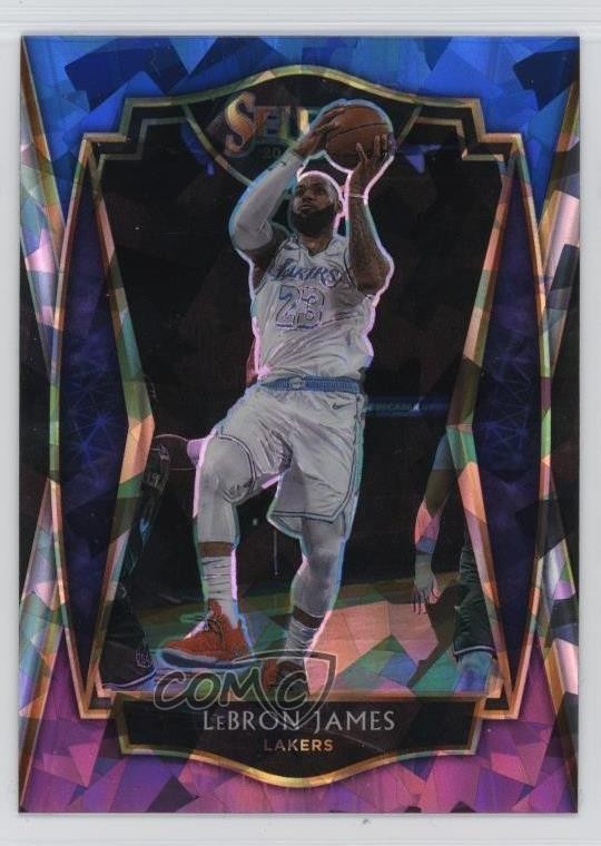 2020 Select Premier Level Blue White Purple Cracked Ice Prizm LeBron James 0gg9