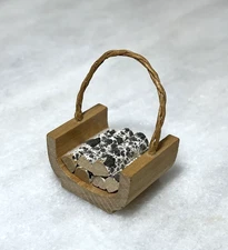 Rare Vintage Dolls House Fire Log Basket Accessory Lundby?
