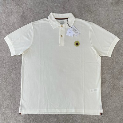 Paul Smith Regular Fit Kurzarm Poloshirt T-Shirt Creme Gr. XL UVP 160£
