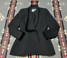 Thierry Mugler Black Wool Runway Suit Jacket Womens 36 US 4 Paris BR