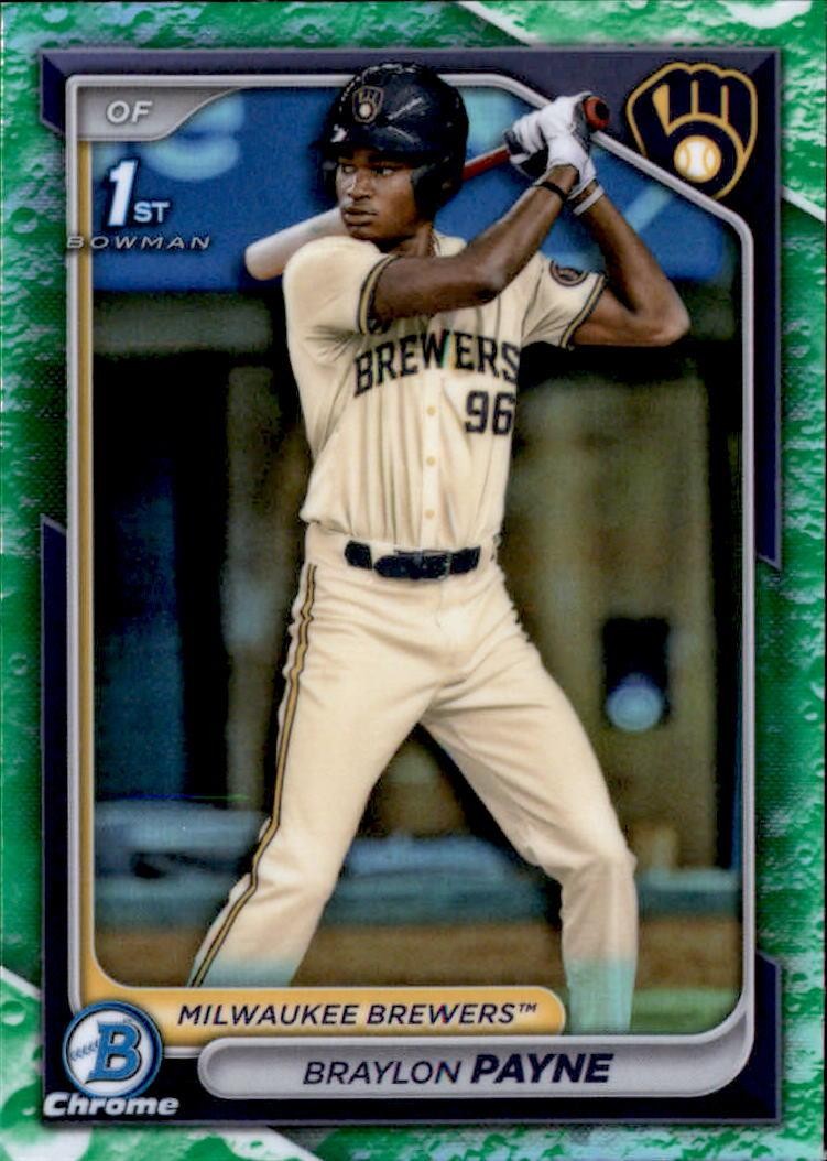 2024 Bowman Draft #BDC-72 Braylon Payne Chrome Lunar Glow Refractor
