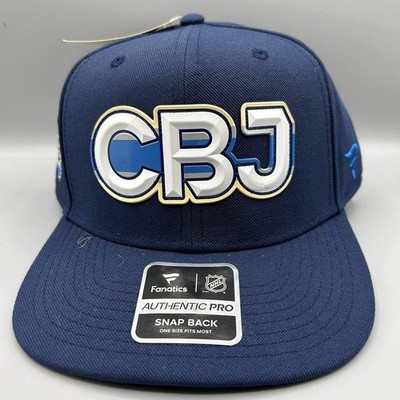 Columbus Blue Jackets Hat Men Navy Embroidered Fanatics Snap Back Cap New