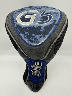 Vintage Ping G5 Driver Golf Headcover schwarz blau & grau schneller Versand