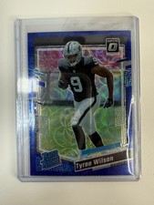 2023 Panini Donruss Optic - Rated Rookie Tyree Wilson #262 Blue Hyper Prizm (RC)