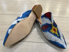 Handmade Rug Slipper US-8 EU-38 sole-hard leather. lining-lambskin Women