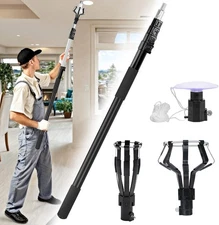 TOOVEM 12FT Light Bulb Changer for High Ceiling Extension Pole Removal Tool