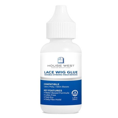 Lace Wig Glue Strong Hold Waterproof Invisible Bond Sweatproof 48H 1.3oz