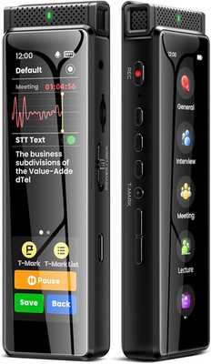 8GB Digital Voice Recorder with Playback,  R1 Full Touchscreen Voice Recorder wi