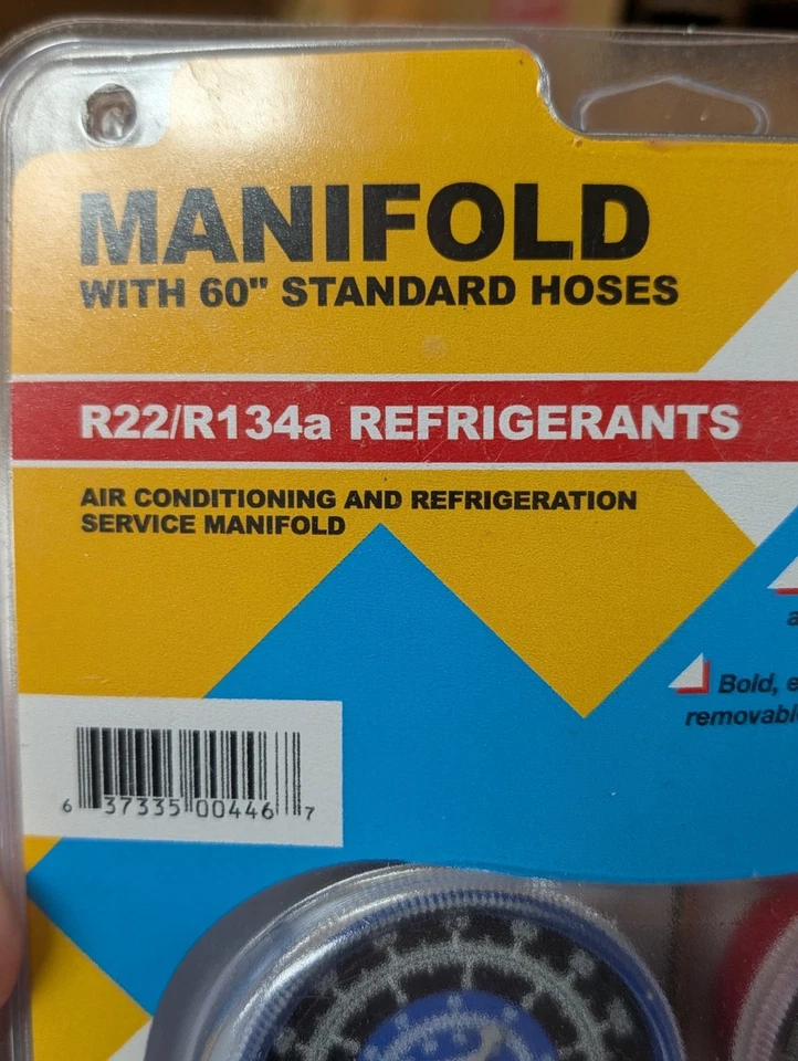 Robinair (40169) Juego de colectores de rueda lateral estándar - Mangueras de 60", accesorios de 1/4" Foto 2 de 4