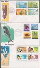 PAPOUASIE NOUVELLE GUINEE - 3 FDC commem divers...................................D8965