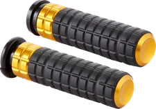 Arlen Ness Speedliner Gold TBW Handlebar Hand Grips 2008-2025 Harley Touring