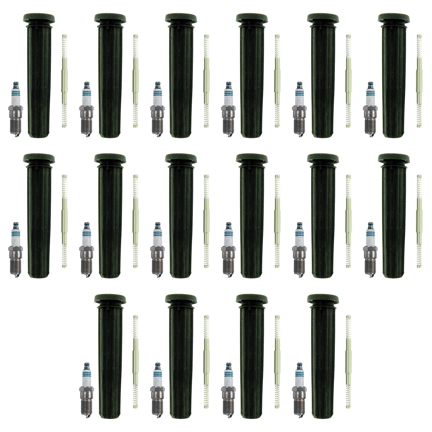 Denso 16 Iridium Power Plugs  NGK Ignition Coil Boots Kit for Challenger Magunm