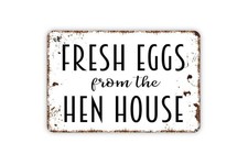 Farm Fresh Eggs Chicken Coop Metal Or Sticker