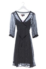 NOSTALGIA Abito stile impero Donna Abito Taglia IT 38 nero-bianco elegante