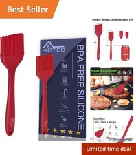 Silicone Pastry Brush Set - Non-Slip, No Shedding, Heat Resistant