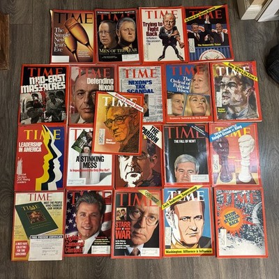 Vintage Time Magazines Lot1972, 1972 & 1998 Total 20 Issues 