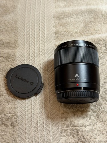 Panasonic Lumix G Macro 30mm F/2.8 ASPH. MEGA O.I.S. Lens - MINT!!!