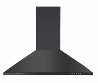 Cookology Cooker Hood 70cm Chimney Kitchen Extractor Fan - Black CH700BK/A