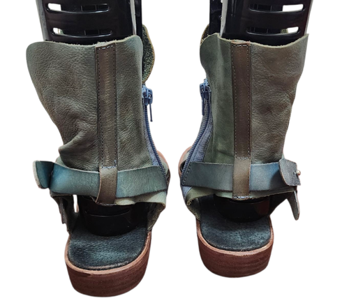 Free People Leather Gladiator Sandal Boots Size EU 38/US 7.5 - Picture 6 of 11