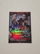 2010 Topps UFC Series 4 UFC 99 Fight Poster Franklin vs Silva Card #FPR-UFC99