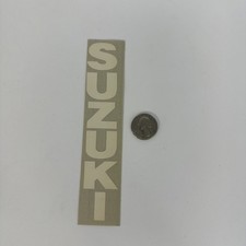 Vintage Suzuki Sticker Vertical Spellout Motocross Dirt Bike Vinyl Decal 6.5