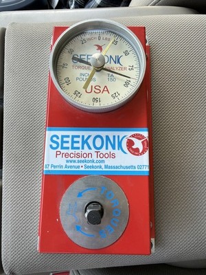 Seekonk TA-150 Torque Analyzer Gauge Precision Tool 3/8 Drive  0-150 Inch/Pounds