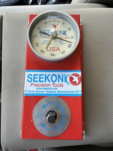 Seekonk TA-150 Torque Analyzer Gauge Precision Tool 3/8 Drive  0-150 Inch/Pounds