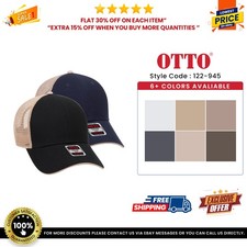OTTO CAP 6 Panel Low Profile Mesh Back Trucker Hat - 122-945