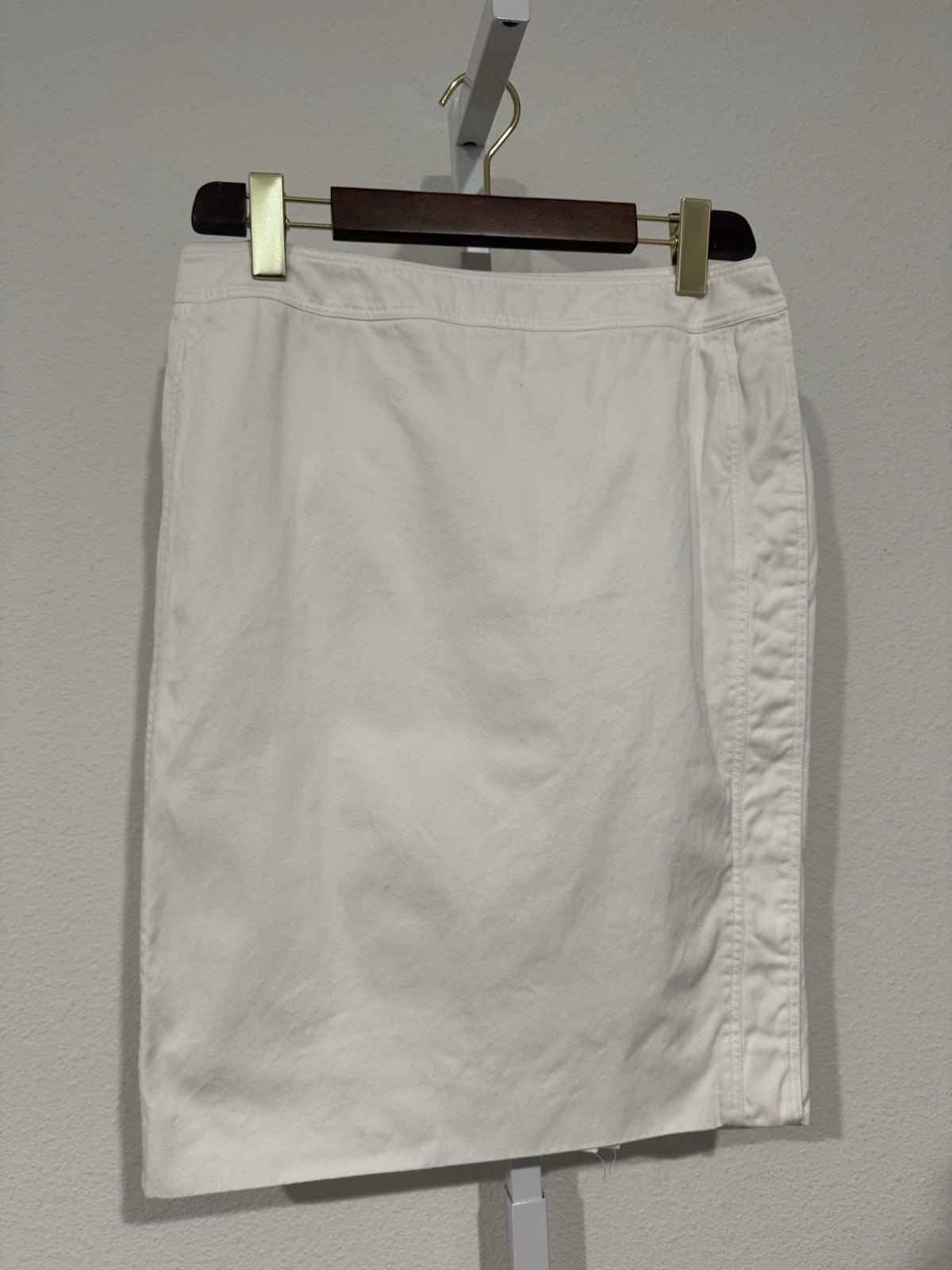 Gonna a matita YVES SAINT LAURENT bianca Rive Gauche foderata bianca taglia 40 10