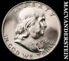 1960-D Franklin Half Dollar- FBL- Silver- Choice Gem Brilliant Unc Luster #K2145