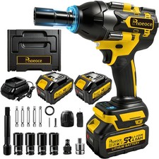 12 Impact Gun Cordless Wrench 850n.m Brushless With 24ah Battery Fast Charger 12 Impact Gun Cordless Wrench 850n.m Brushless With 24ah Battery Fast Charger