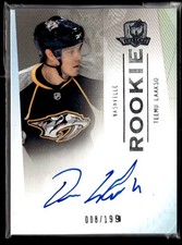 2009-10 Upper Deck The Cup Teemu Laakso Rookie Auto 008/199 Nashville Predators