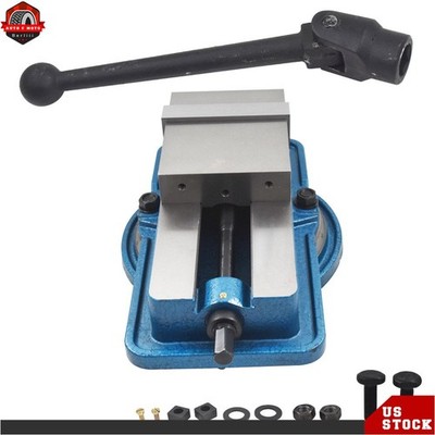 6In Milling Machine Lockdown Vise Swiveling Base Bench With 360° Swiveling Base